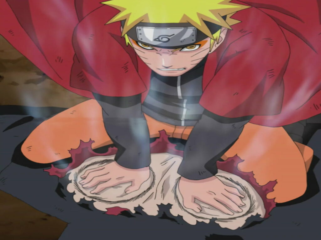 Naruto Unleashed: Confronting Pain in Sage Mode - Powerful HD Wallpaper