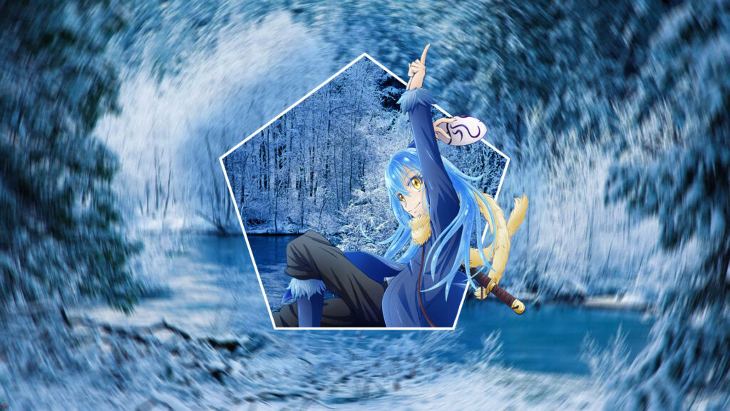 Mastering the Tides: Rimuru Tempest's Exceptional Water Artwork Wallpaper