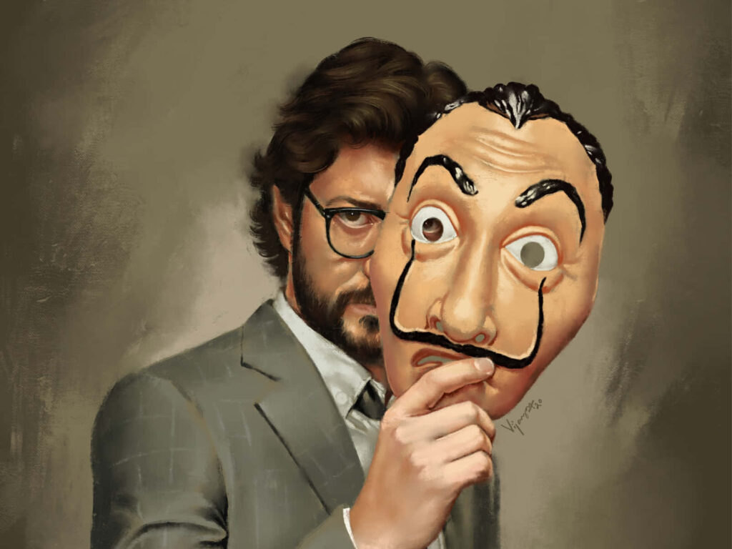 Heist Mastermind: El Professor Unveils the Ultimate Plan Wallpaper