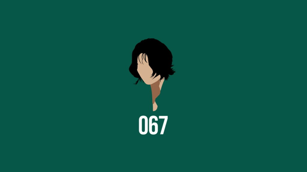 Squid Game: Minimalistic Green Wallpaper for HD TV Shows