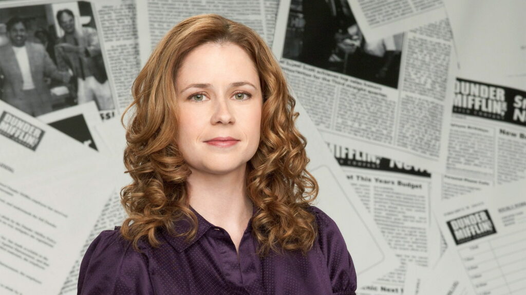The Office's Beloved Pam Beesly: Stunning HD Wallpaper Background Photo