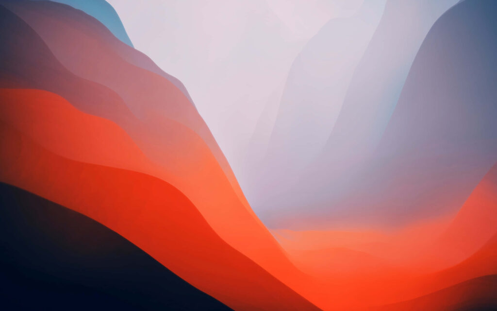 Harmonizing Hues: The Stunning Contrast Between Orange and Teal in Scenic Wallpaper Image
