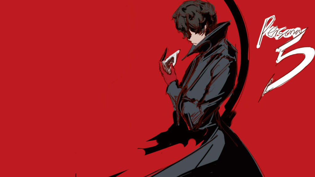 Ren Amamiya as Joker: The Ultimate Persona 5 Digital Painting Wallpaper