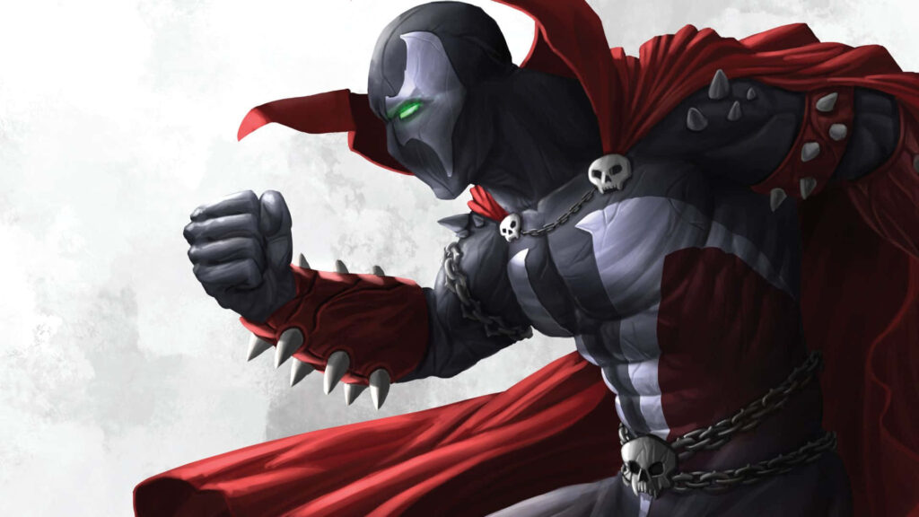 The Fiery Fist of Spawn: HD Wallpaper for the Ultimate Comic Fan