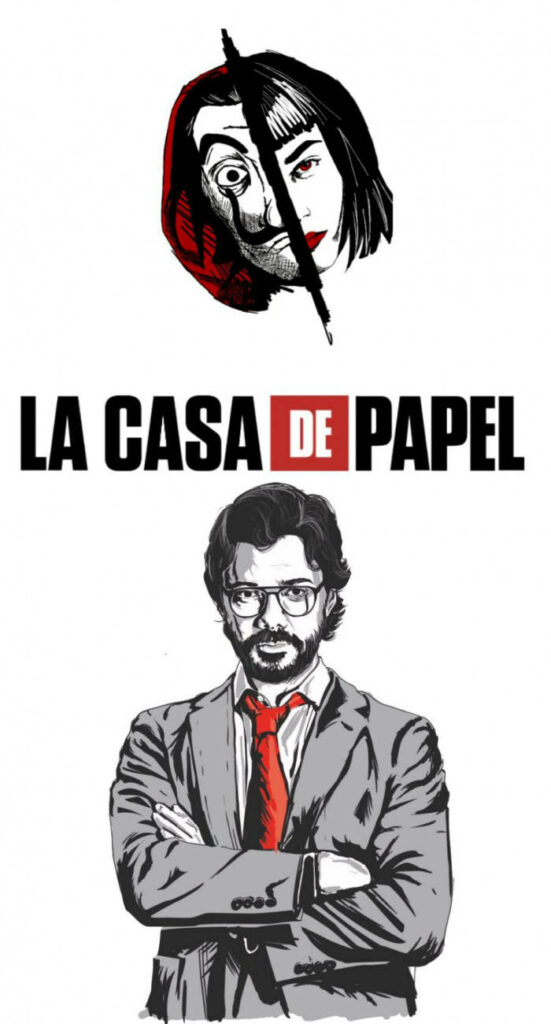The Enigmatic Mastermind and the Rebellious Tokyo: A Captivating Encounter in the World of Money Heist Wallpaper