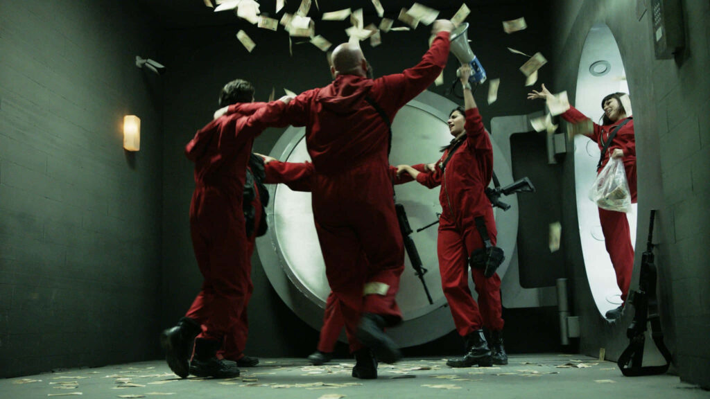 The Mastermind's Extraordinary Crew Unleashes an Audacious Heist, Pursuing Untold Riches while Outsmarting Justice Wallpaper