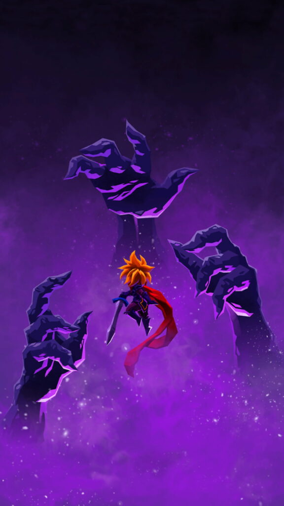 Vibrant Virtual Worlds: A Captivating HD Mobile Wallpaper in Purple Hues