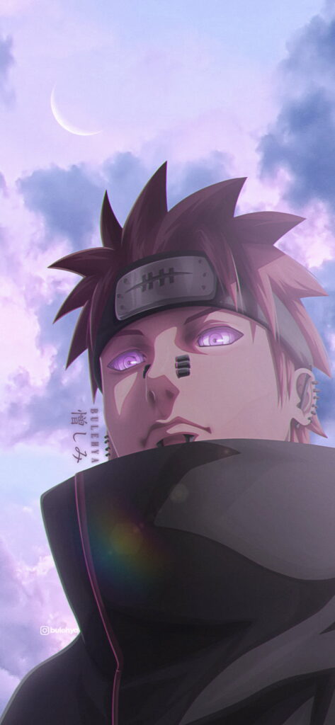 Sorrowful Legacy: Akatsuki's Mastermind Nagato in Naruto Shippuden - HD Anime Wallpaper for Phone Background