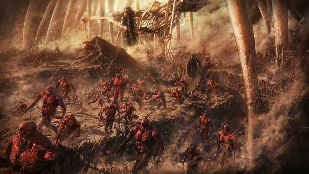 Rumbling Titans Unleashed: Epic HD Wallpaper featuring the Founding Titan in Attack On Titan