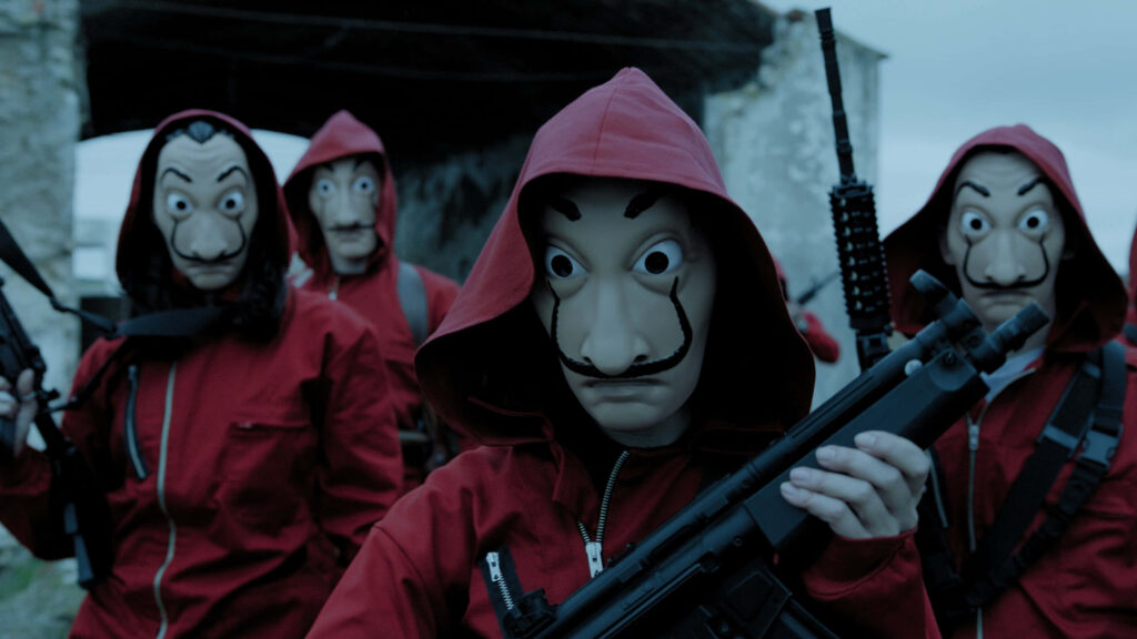 The High-Stakes Escape: Illustrious Robbers of Money Heist Execute Their Plan Under The Veil of an Ambulance Wallpaper