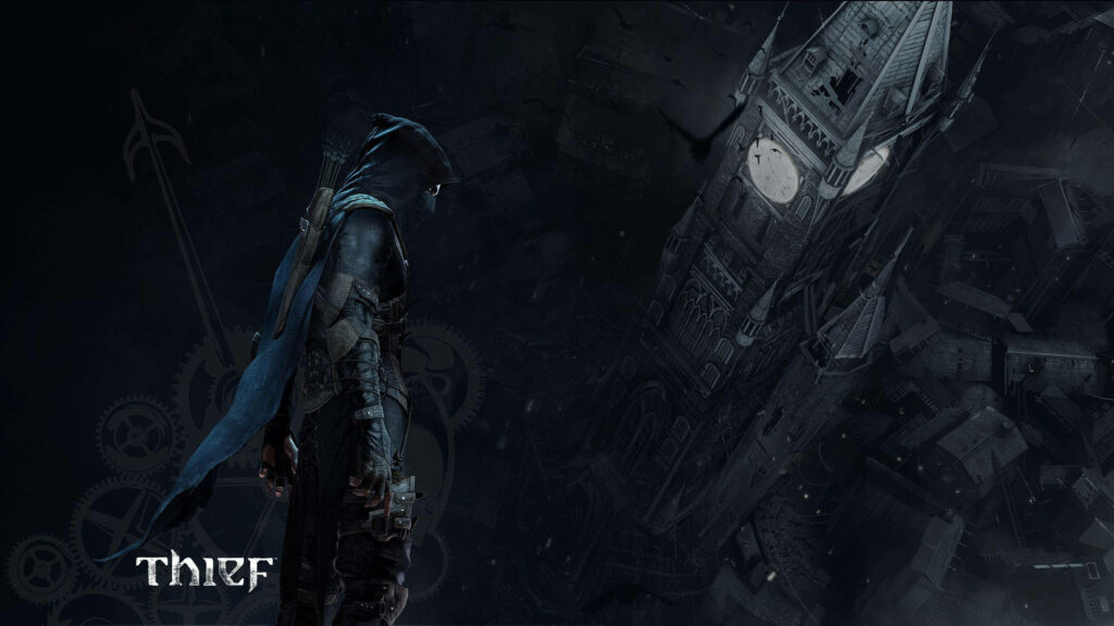 The Shadowy Thief Paying Homage: Confronting the Castle's Secrets Wallpaper