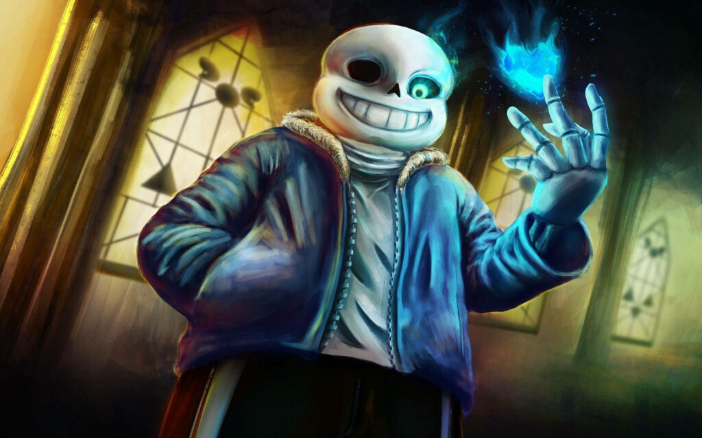 Pastel Perfection: Stunning Sans Undertale Artwork HD Wallpaper