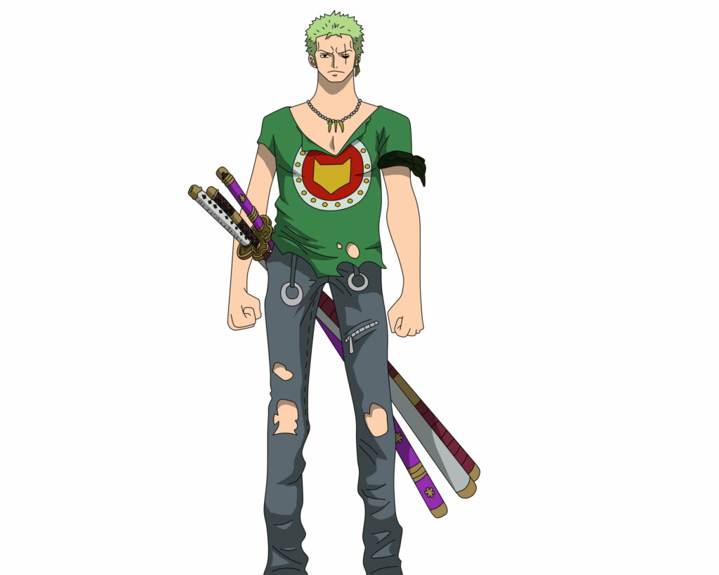 The Legendary Swordsman: Roronoa Zoro - An Epic QHD Wallpaper