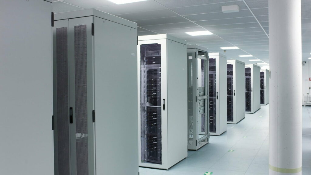 Tech Haven: Exploring the Data Center's Electronic Wonderland Wallpaper