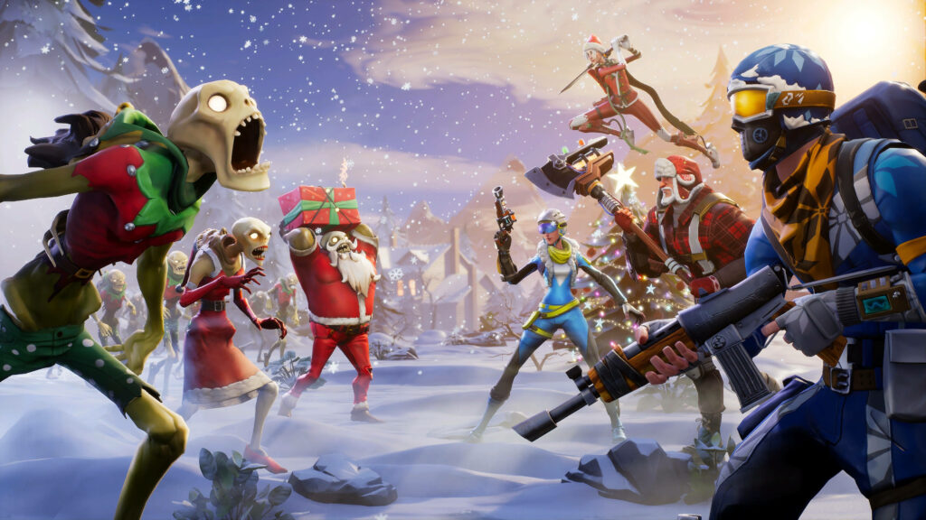 Fortnite's Festive Frenzy: A Battle Royale for the Best Holiday Wallpaper