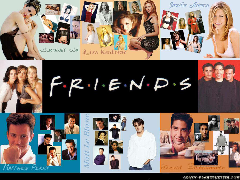 From Young to Old: Friends Collage Art Wallpaper