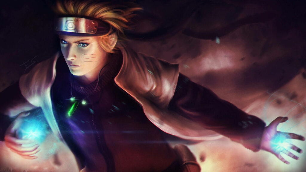 Unleashing the Rasengan: Naruto Uzumaki Takes on Hokage Duties Wallpaper