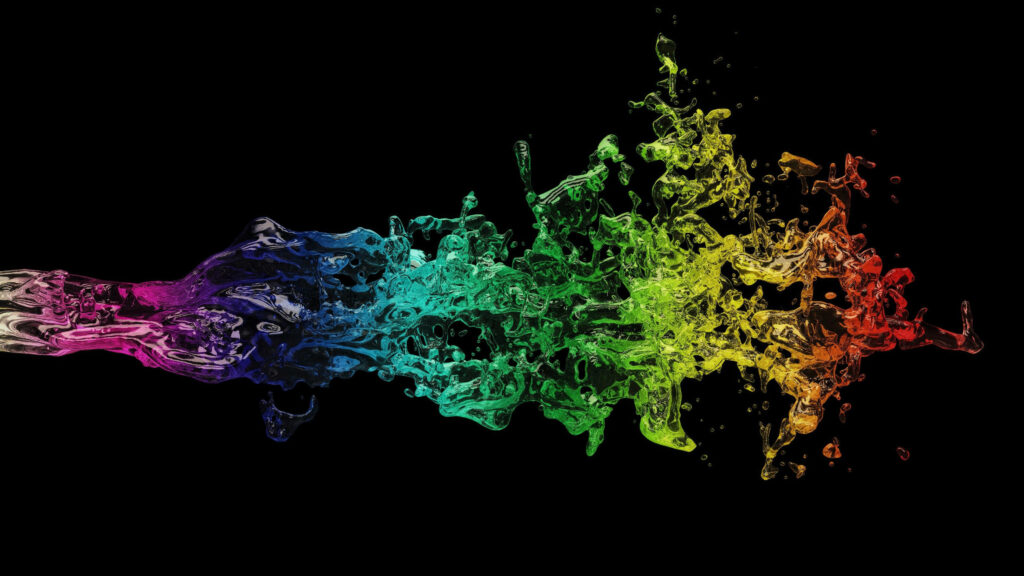 Rainbow Rush: The Ultimate 4K UHD Watercolor Wallpaper