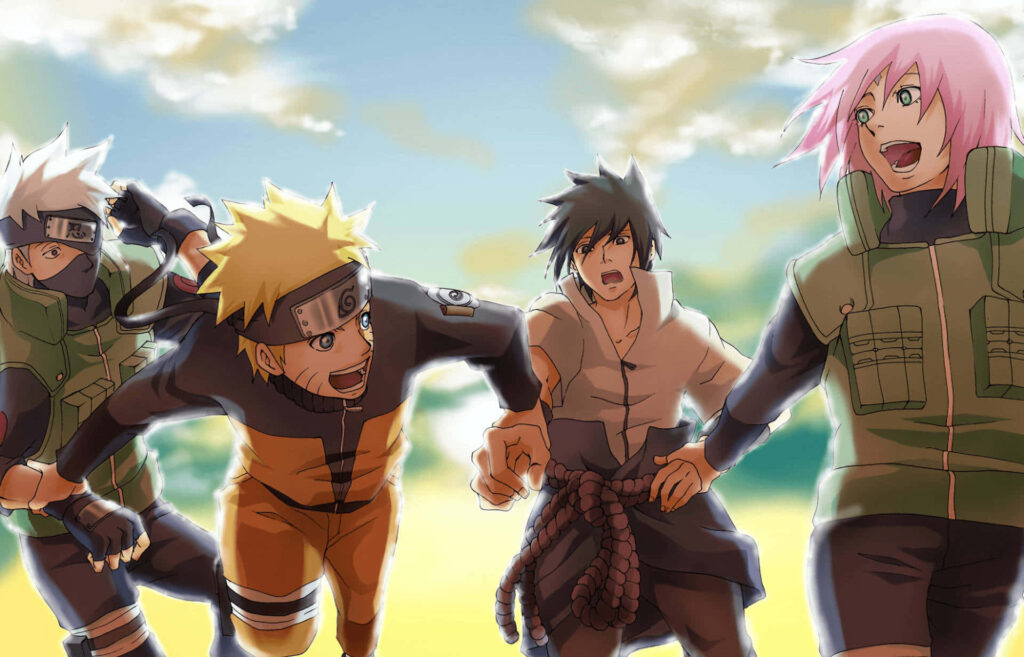 Team 7 Reunites: The Bonds of Friendship Strengthened in Naruto Anime Wallpaper