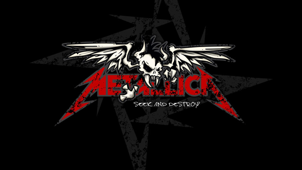 Metallica's Unforgettable Skull: The Epitome of Legendary Heavy Metal Artwork Wallpaper