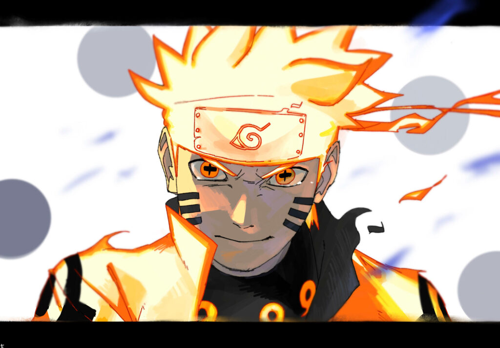 Empowered Naruto: Piercing Gaze in Divine Six Paths Sage Mode - Epic 4k Ultra HD Naruto Wallpaper