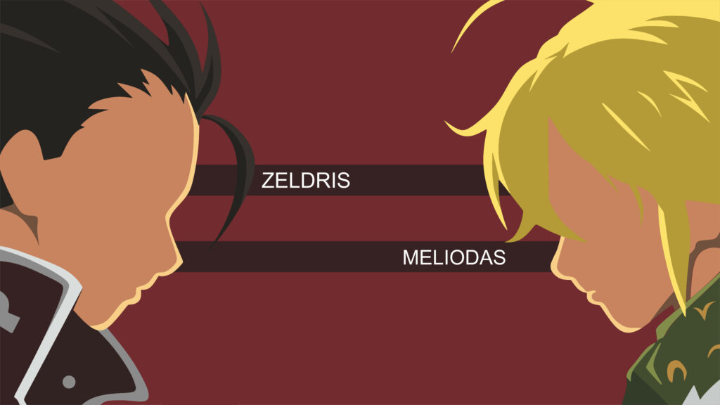 The Double Trouble Duo: Meliodas and Zeldris as Leaders of the Seven Deadly Sins Wallpaper