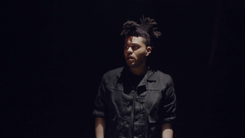 The Weeknd Spotlight Wallpaper: Captivating Performance Background