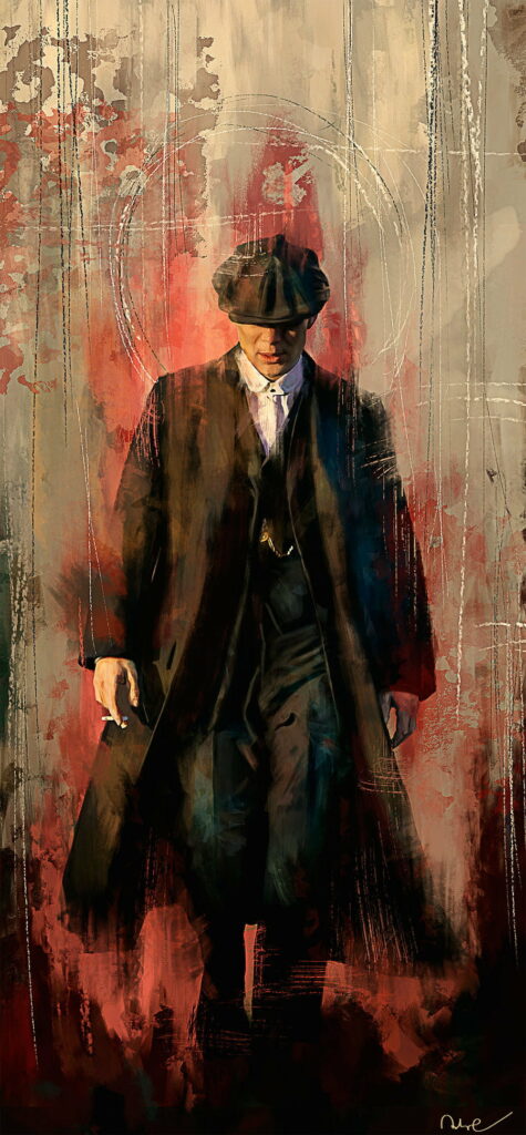 The Brooding Anime Artwork of Thomas Shelby in HD Phone Wallpaper