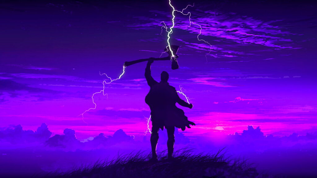 The Mighty Thor Rises: Captivating Avengers Endgame Artwork in HD Wallpaper