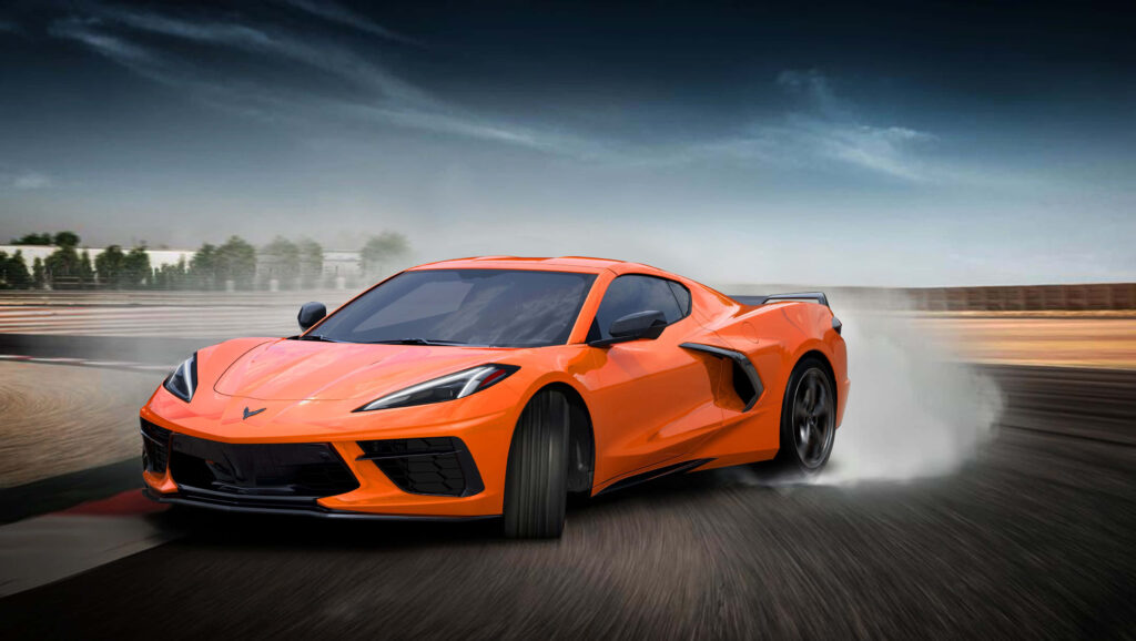 Thrilling Chevrolet Sports Car Drifting - Stunning Wallpaper Background