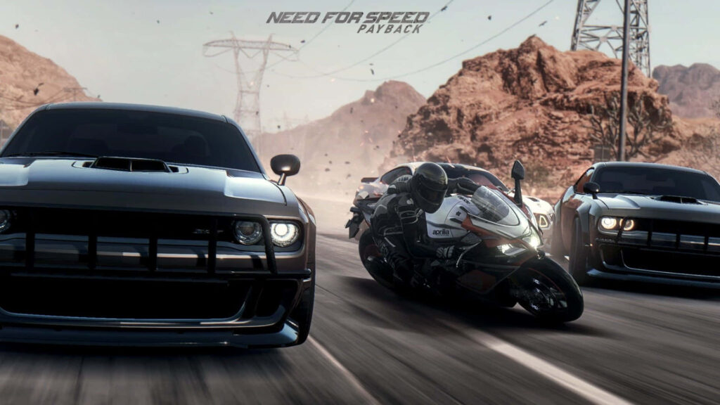Adrenaline-Fueled Need for Speed: Payback Wallpaper with Muscle Cars