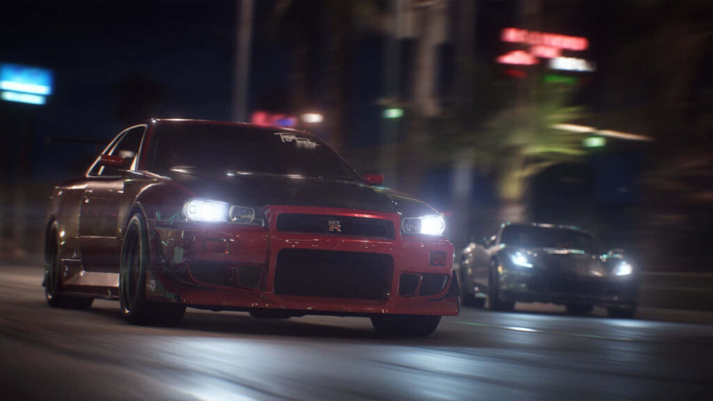 High-Octane Need for Speed Wallpaper: Nighttime Racing Action