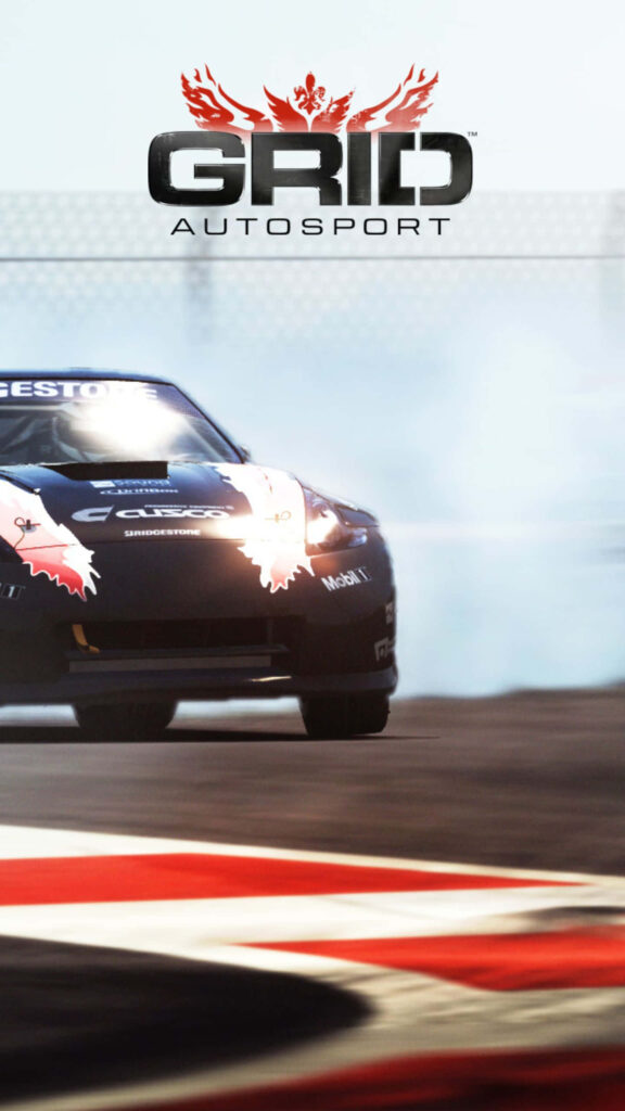 GRID AUTOSPORT Race Car Speeding on Track Wallpaper