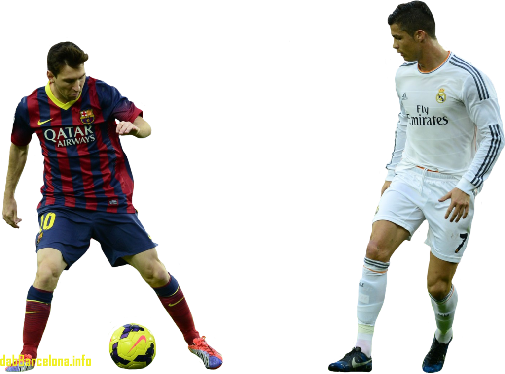Thrilling Ronaldo vs Barcelona Rivalry Wallpaper for Football Fans