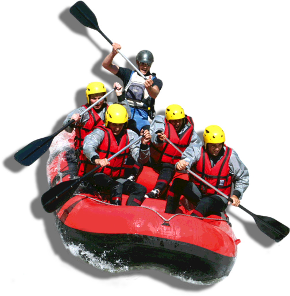 Thrilling White Water Rafting Adventure in Action - Wallpaper Background