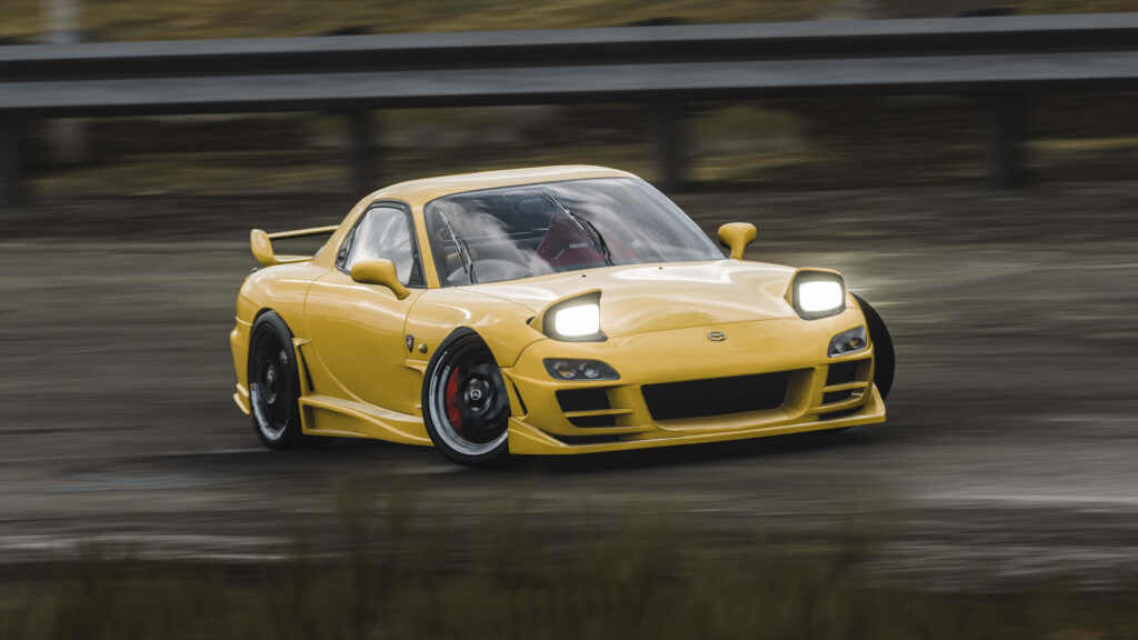 Vibrant Mazda RX-7 HD Wallpaper - Forza Horizon 4 Racing Thrill
