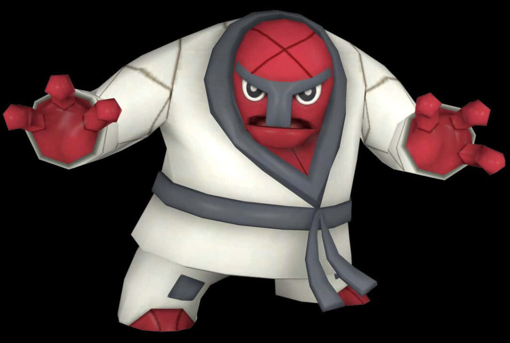 Throh Wallpaper: Intimidating Pokémon in Martial Arts Action