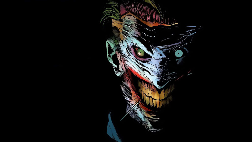 Dark Black Joker Scary Art Wallpaper