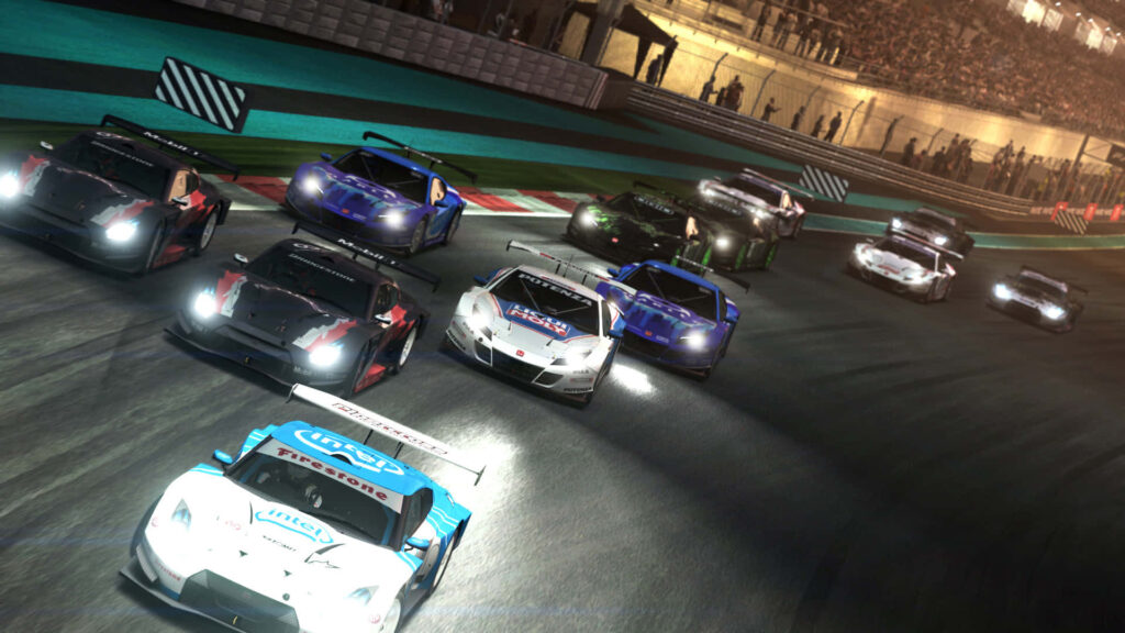 Intense, High-Stakes Racing: Immersive HD Backdrop from Grid Autosport Wallpaper