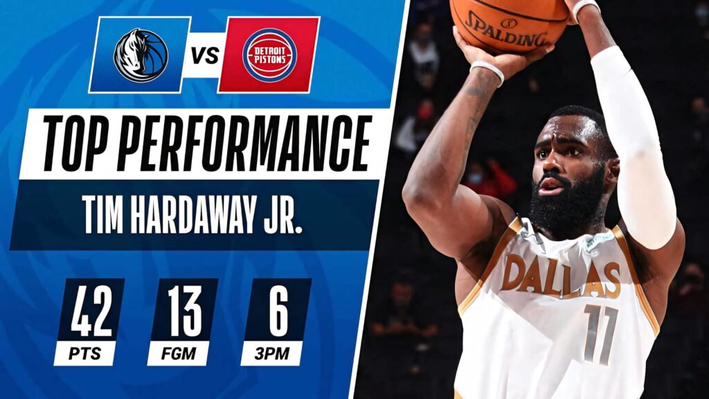 Tim Hardaway Jr Dallas Mavericks dynamic wallpaper vibrant highlights top performance stats