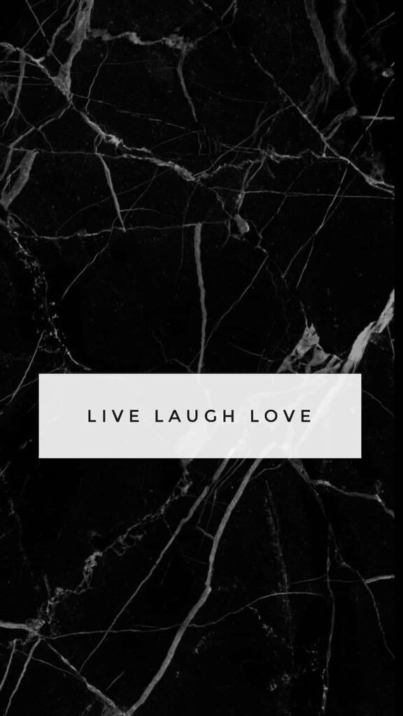 Embracing Life's Joy: Live, Laugh, Love - A Captivating Marble Backdrop Wallpaper