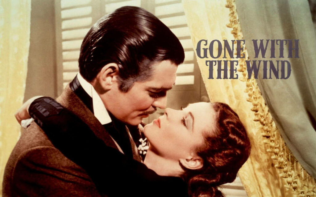 Timeless *Gone with the Wind* Wallpaper: Rhett & Scarlett's Passion