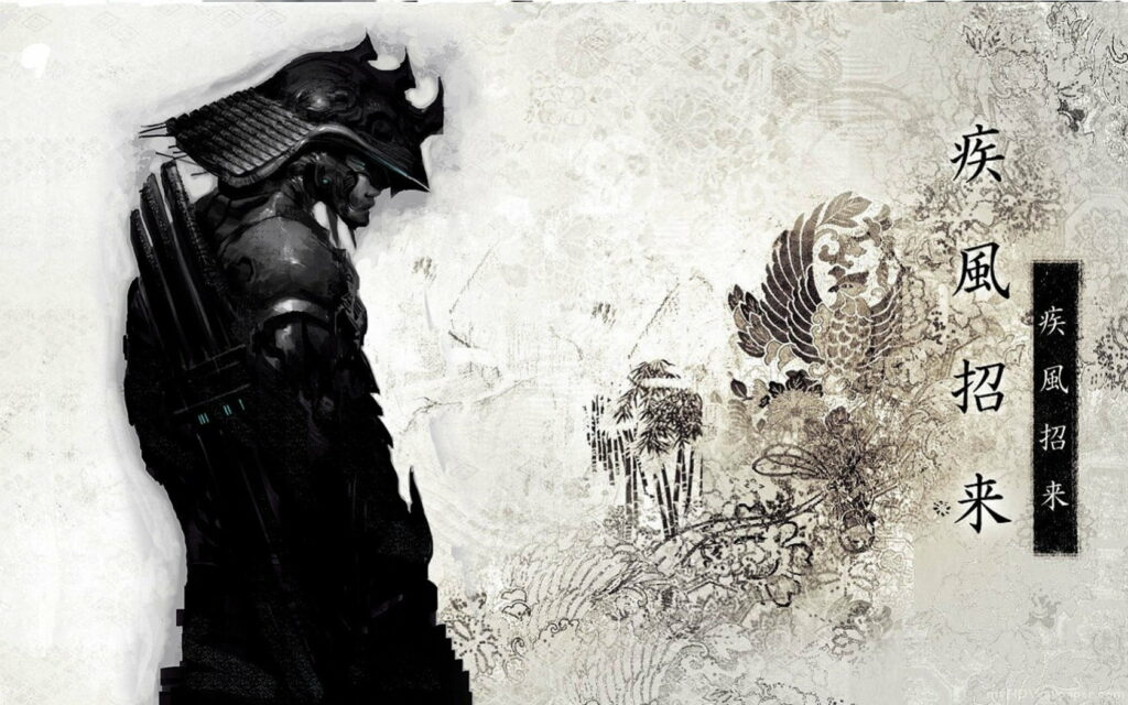 Warrior's Honor: A Captivating HD Wallpaper of a Legendary Japanese Samurai in the Land of Bushido