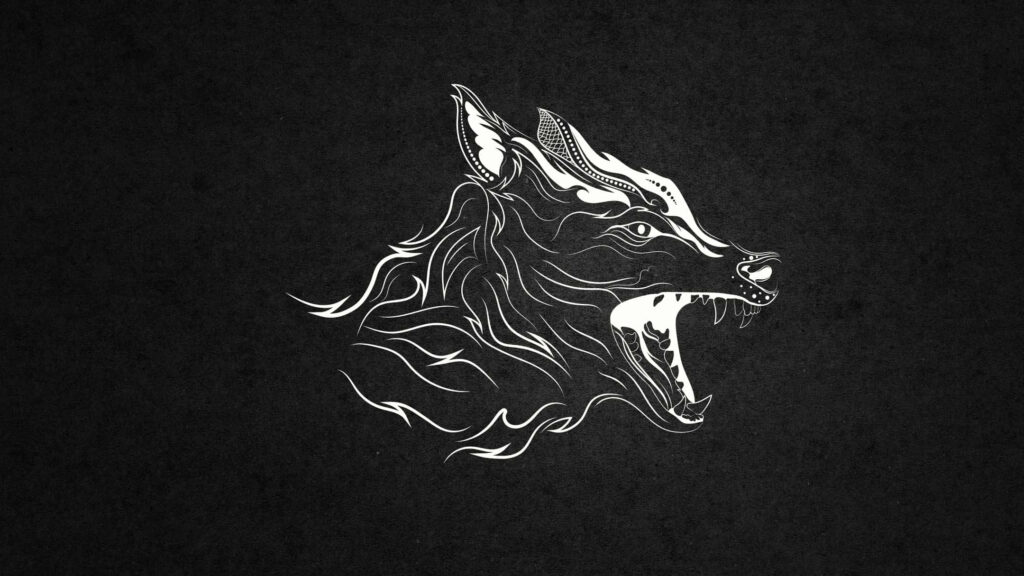 Serene Sunrise: A Mountain Wolf Wallpaper to Keep You Cool