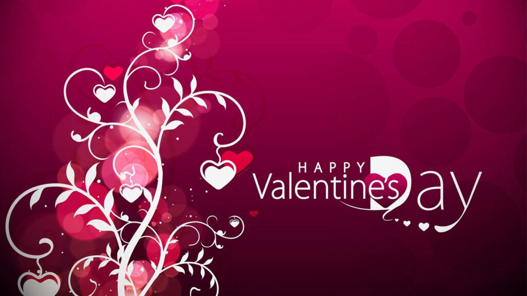 Purple Romance: Celebrate Love with Stunning Valentine's Day Desktop Wallpaper