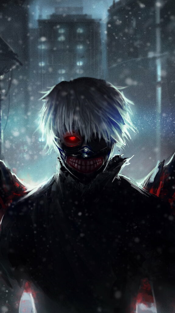Tokyo Ghoul's Enigmatic Protagonist: Captivating Ken Kaneki in Stunning HD Close-Up - Perfect for Anime Enthusiasts' Phone Wallpaper