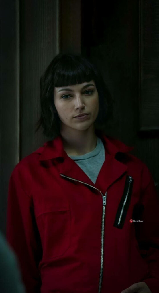 Tokyo's Captivating Style: A Fiery Red Jumpsuit and Fringe Hair Amplify the Mystery Wallpaper