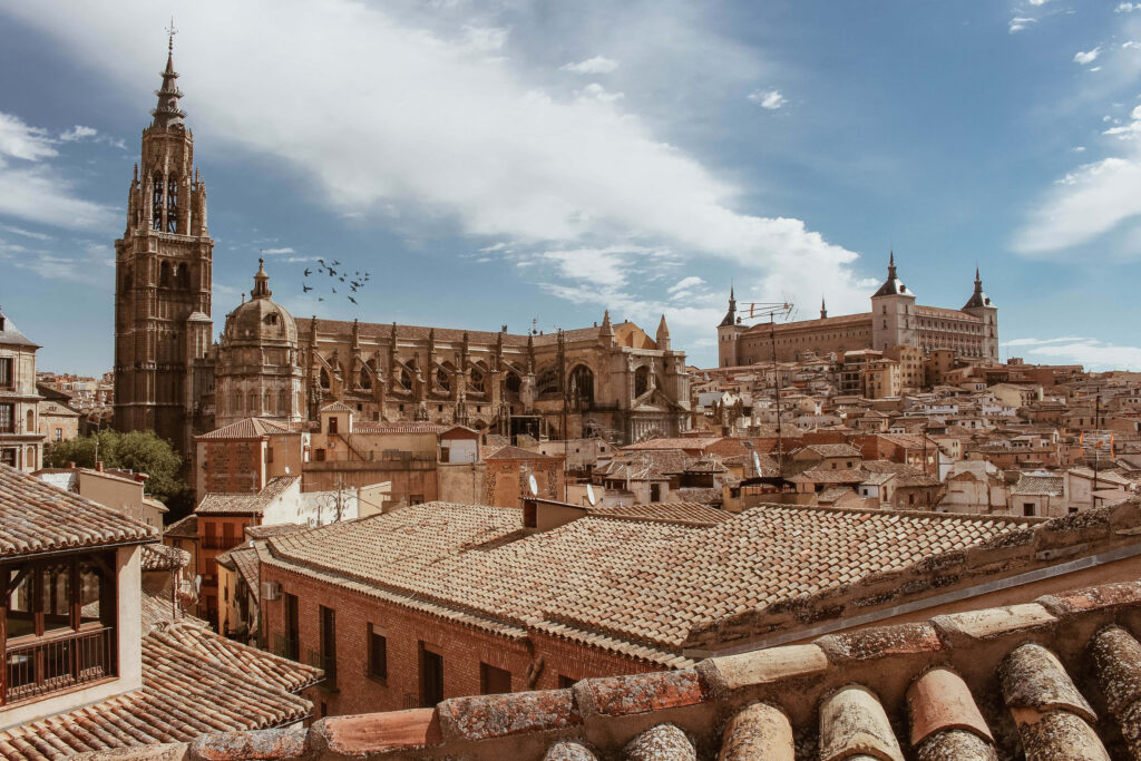 Stunning Toledo Rooftops & Cathedral - Scenic Wallpaper Background