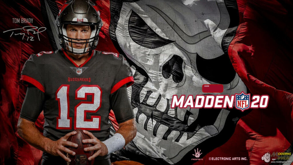 Tom Brady Madden NFL 20 Wallpaper | Buccaneers Design Background