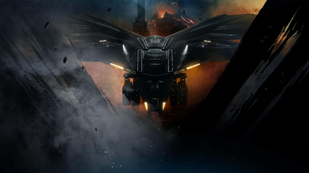 Tom Clancys Ghost Recon Breakpoint Behemoth drone in smoky volcanic warzone wallpaper